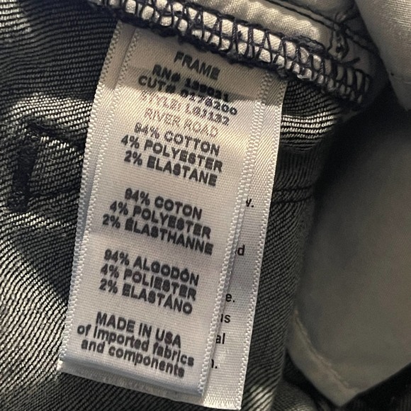 Frame Le Garcon River Road Dark Wash Slim Jeans Size 24 - Picture 7 of 11